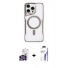 MARSİLYAN™- iPhone 16 Pro Max Kılıf Yadigar Klasik Özel Seri - Siyah Bilvis 3X AR HD Cam Ekran Koruyucu + Bilvis Titan Kamera Lens - GS