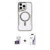 MARSİLYAN™- iPhone 16 Pro Max Kılıf Yadigar Klasik Özel Seri - Siyah Bilvis 3X AR HD Cam Ekran Koruyucu + Bilvis Titan Kamera Lens - TMGI