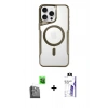 MARSİLYAN™- iPhone 16 Pro Max Kılıf Yadigar Klasik Özel Seri - Siyah Bilvis 3X AR HD Cam Ekran Koruyucu + Raze Metal Kamera Lens - SH