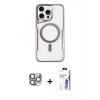 MARSİLYAN™- iPhone 16 Pro Max Kılıf Yadigar Klasik Özel Seri - Siyah Bilvis 3X AR HD Cam Ekran Koruyucu + Pers Alüminyum Kamera Lens - GI
