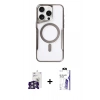MARSİLYAN™- iPhone 16 Pro Max Kılıf Yadigar Klasik Özel Seri - Siyah Bilvis 3X AR HD Cam Ekran Koruyucu + Bilvis Titan Kamera Lens - GS
