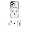 MARSİLYAN™- iPhone 16 Pro Max Kılıf Yadigar Klasik Özel Seri - Siyah Bilvis 3X AR HD Cam Ekran Koruyucu + Raze Metal Kamera Lens - BZ