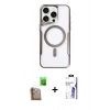 MARSİLYAN™- iPhone 16 Pro Max Kılıf Yadigar Klasik Özel Seri - Siyah Bilvis 3X AR HD Cam Ekran Koruyucu + Raze Metal Kamera Lens - CLTM