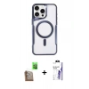 MARSİLYAN™- iPhone 16 Pro Max Kılıf Yadigar Klasik Özel Seri - Siyah Bilvis 3X AR HD Cam Ekran Koruyucu + Raze Metal Kamera Lens - CLTM