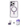 MARSİLYAN™- iPhone 16 Pro Max Kılıf Yadigar Klasik Özel Seri - Siyah Bilvis 5in1 3D Magic Cam Ekran Koruyucu + Bilvis Titan Kamera Lens - TMGI