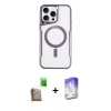 MARSİLYAN™- iPhone 16 Pro Max Kılıf Yadigar Klasik Özel Seri - Siyah Bilvis 5in1 3D Magic Cam Ekran Koruyucu + Raze Metal Kamera Lens - CLTM