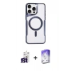 MARSİLYAN™- iPhone 16 Pro Max Kılıf Yadigar Klasik Özel Seri - Siyah Bilvis 5in1 3D Magic Cam Ekran Koruyucu + Bilvis Titan Kamera Lens - TMGI