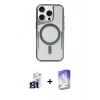MARSİLYAN™- iPhone 16 Pro Max Kılıf Yadigar Klasik Özel Seri - Siyah Bilvis 5in1 3D Magic Cam Ekran Koruyucu + Bilvis Titan Kamera Lens - TMGI