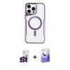 MARSİLYAN™- iPhone 16 Pro Max Kılıf Yadigar Klasik Özel Seri - Siyah Bilvis 5in1 5D Magic Hayalet Cam Ekran Koruyucu + Bilvis Titan Kamera Lens - GS