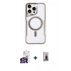MARSİLYAN™- iPhone 16 Pro Max Kılıf Yadigar Klasik Özel Seri - Siyah Bilvis Hayalet Cam Ekran Koruyucu + Bilvis Titan Kamera Lens - GS