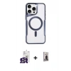 MARSİLYAN™- iPhone 16 Pro Max Kılıf Yadigar Klasik Özel Seri - Siyah Bilvis Hayalet Cam Ekran Koruyucu + Bilvis Titan Kamera Lens - GS