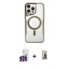 MARSİLYAN™- iPhone 16 Pro Max Kılıf Yadigar Klasik Özel Seri - Siyah Bilvis Hayalet Cam Ekran Koruyucu + Bilvis Titan Kamera Lens - GS