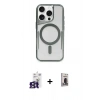 MARSİLYAN™- iPhone 16 Pro Max Kılıf Yadigar Klasik Özel Seri - Siyah Bilvis Hayalet Cam Ekran Koruyucu + Bilvis Titan Kamera Lens - TMGI