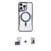 MARSİLYAN™- iPhone 16 Pro Max Kılıf Yadigar Klasik Özel Seri - Siyah Bilvis Hayalet Cam Ekran Koruyucu + Bilvis Titan Kamera Lens - TMGI