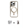 MARSİLYAN™- iPhone 16 Pro Max Kılıf Yadigar Klasik Özel Seri - Siyah Bilvis Hayalet Cam Ekran Koruyucu + Pers Alüminyum Kamera Lens - GS