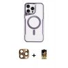 MARSİLYAN™- iPhone 16 Pro Max Kılıf Yadigar Klasik Özel Seri - Siyah Buffer Cam Ekran Koruyucu + Pers Alüminyum Kamera Lens - CLTM