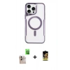 MARSİLYAN™- iPhone 16 Pro Max Kılıf Yadigar Klasik Özel Seri - Siyah Buffer Cam Ekran Koruyucu + Raze Metal Kamera Lens - NLGY