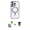 MARSİLYAN™- iPhone 16 Pro Max Kılıf Yadigar Klasik Özel Seri - Siyah Buffer Cam Ekran Koruyucu + Raze Metal Kamera Lens - CLTM