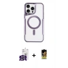 MARSİLYAN™- iPhone 16 Pro Max Kılıf Yadigar Klasik Özel Seri - Siyah Buffer Cam Ekran Koruyucu + Bilvis Titan Kamera Lens - SH