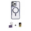 MARSİLYAN™- iPhone 16 Pro Max Kılıf Yadigar Klasik Özel Seri - Siyah Buffer Cam Ekran Koruyucu + Bilvis Titan Kamera Lens - SH