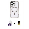 MARSİLYAN™- iPhone 16 Pro Max Kılıf Yadigar Klasik Özel Seri - Siyah Buffer Cam Ekran Koruyucu + Bilvis Titan Kamera Lens - SH