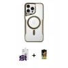 MARSİLYAN™- iPhone 16 Pro Max Kılıf Yadigar Klasik Özel Seri - Siyah Buffer Cam Ekran Koruyucu + Bilvis Titan Kamera Lens - SH