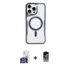 MARSİLYAN™- iPhone 16 Pro Max Kılıf Yadigar Klasik Özel Seri - Siyah Buffer Hayalet Cam Ekran Koruyucu + Bilvis Titan Kamera Lens - GS