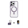MARSİLYAN™- iPhone 16 Pro Max Kılıf Yadigar Klasik Özel Seri - Siyah Buffer Hayalet Cam Ekran Koruyucu + Bilvis Titan Kamera Lens - GS