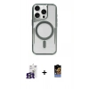 MARSİLYAN™- iPhone 16 Pro Max Kılıf Yadigar Klasik Özel Seri - Siyah Buffer Hayalet Cam Ekran Koruyucu + Bilvis Titan Kamera Lens - TMGI