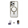 MARSİLYAN™- iPhone 16 Pro Max Kılıf Yadigar Klasik Özel Seri - Siyah Buffer Hayalet Cam Ekran Koruyucu + Bilvis Titan Kamera Lens - TMGI