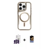 MARSİLYAN™- iPhone 16 Pro Max Kılıf Yadigar Klasik Özel Seri - Siyah Buffer Hayalet Cam Ekran Koruyucu + Bilvis Titan Kamera Lens - GS