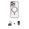 MARSİLYAN™- iPhone 16 Pro Max Kılıf Yadigar Klasik Özel Seri - Siyah Buffer Hayalet Cam Ekran Koruyucu + Bilvis Titan Kamera Lens - GS