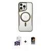 MARSİLYAN™- iPhone 16 Pro Max Kılıf Yadigar Klasik Özel Seri - Siyah Buffer Hayalet Cam Ekran Koruyucu + Bilvis Titan Kamera Lens - GS