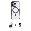 MARSİLYAN™- iPhone 16 Pro Max Kılıf Yadigar Klasik Özel Seri - Siyah Buffer Hayalet Cam Ekran Koruyucu + Bilvis Titan Kamera Lens - TMGI