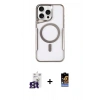 MARSİLYAN™- iPhone 16 Pro Max Kılıf Yadigar Klasik Özel Seri - Siyah Buffer Hayalet Cam Ekran Koruyucu + Bilvis Titan Kamera Lens - TMGI