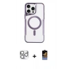 MARSİLYAN™- iPhone 16 Pro Max Kılıf Yadigar Klasik Özel Seri - Siyah Buffer Hayalet Cam Ekran Koruyucu + Pers Alüminyum Kamera Lens - GS
