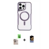 MARSİLYAN™- iPhone 16 Pro Max Kılıf Yadigar Klasik Özel Seri - Siyah Buffer Hayalet Cam Ekran Koruyucu + Raze Metal Kamera Lens - NLGY