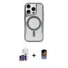 MARSİLYAN™- iPhone 16 Pro Max Kılıf Yadigar Klasik Özel Seri - Siyah Buffer Hayalet Cam Ekran Koruyucu + Bilvis Titan Kamera Lens - SH