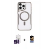 MARSİLYAN™- iPhone 16 Pro Max Kılıf Yadigar Klasik Özel Seri - Siyah Buffer Hayalet Cam Ekran Koruyucu + Bilvis Titan Kamera Lens - SH