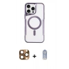 MARSİLYAN™- iPhone 16 Pro Max Kılıf Yadigar Klasik Özel Seri - Siyah Joko Magic 5D Cam + Pers Alüminyum Kamera Lens - CLTM