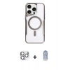 MARSİLYAN™- iPhone 16 Pro Max Kılıf Yadigar Klasik Özel Seri - Siyah Joko Magic 5D Cam + Pers Alüminyum Kamera Lens - GS