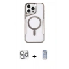 MARSİLYAN™- iPhone 16 Pro Max Kılıf Yadigar Klasik Özel Seri - Siyah Joko Magic 5D Cam + Pers Alüminyum Kamera Lens - GS