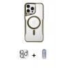 MARSİLYAN™- iPhone 16 Pro Max Kılıf Yadigar Klasik Özel Seri - Siyah Joko Magic 5D Cam + Pers Alüminyum Kamera Lens - GS