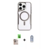 MARSİLYAN™- iPhone 16 Pro Max Kılıf Yadigar Klasik Özel Seri - Siyah Joko Magic 5D Cam + Raze Metal Kamera Lens - NLGY