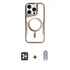 MARSİLYAN™- iPhone 16 Pro Max Kılıf Yadigar Klasik Özel Seri - Siyah Joko Magic 5D Cam + PVD Metal Kamera Lens - SH