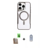 MARSİLYAN™- iPhone 16 Pro Max Kılıf Yadigar Klasik Özel Seri - Siyah Joko Magic 5D Cam + Raze Metal Kamera Lens - CLTM