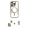 MARSİLYAN™- iPhone 16 Pro Max Kılıf Yadigar Klasik Özel Seri - Siyah Joko Magic 5D Cam + Raze Metal Kamera Lens - CLTM