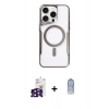 MARSİLYAN™- iPhone 16 Pro Max Kılıf Yadigar Klasik Özel Seri - Siyah Joko Magic 5D Cam + Bilvis Titan Kamera Lens - SH