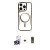 MARSİLYAN™- iPhone 16 Pro Max Kılıf Yadigar Klasik Özel Seri - Siyah Joko Magic 5D Hayalet Cam + Bilvis Titan Kamera Lens - SH
