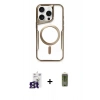 MARSİLYAN™- iPhone 16 Pro Max Kılıf Yadigar Klasik Özel Seri - Siyah Joko Magic 5D Hayalet Cam + Bilvis Titan Kamera Lens - TMGI